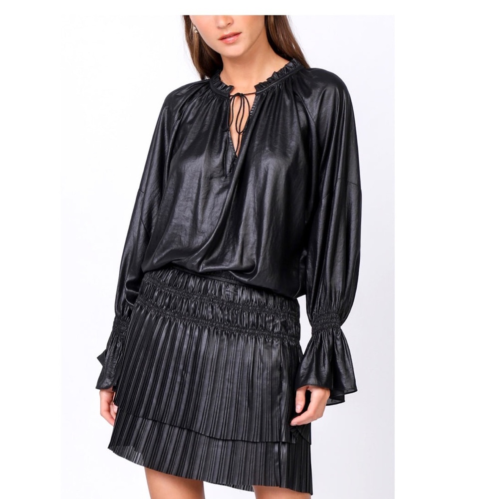 Current Air Anthropologie Shimmer Pleated
Tier Dress